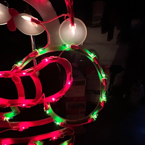 Impact Innovations 18" Lighted Santa Claus Christmas Window Silhouette EUC Cute - Picture 11 of 16